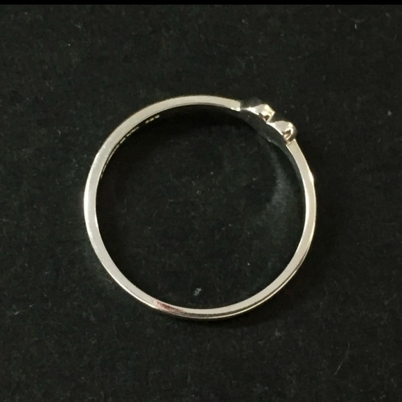 TIFFANY&CO. Silver 925 Crown of Heart Ring ISO sz:50
